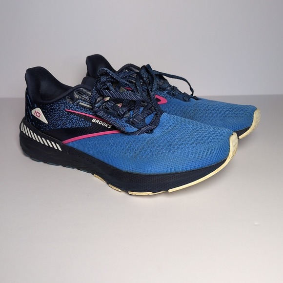 Brooks Shoes - Brooks Launch GTS 10 SZ 7 Women's Running Shoes Peacoat/Marina‎ Blue/Pink
